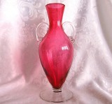 VAZA CRISTAL COLORAT STICLA DE MURANO 26 CM
