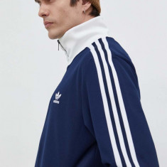 adidas Originals bluză bărbați, culoarea bleumarin, cu imprimeu IP0418