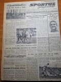 sportul popular 24 aprilie 1962-fotbal dinamo-steagul rosu 2-1,tenis,calarie