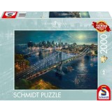 Puzzle Thomas Kinkade - Moonlight Over Manhattan 2000, Schmidt
