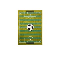 Covor pentru camera copiilor, model teren de fotbal, verde, 120 x 170 cm foto