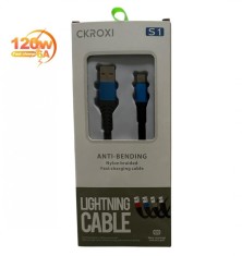 Cablu de Incarcare si Transfer Date Usb - Lightning Fast Charger 120W 6A Foarte Rezistent Ckroxi S1