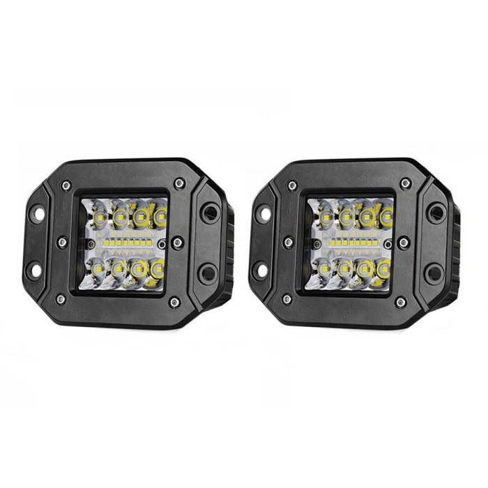 Set 2 Proiectoare auto LED incastrabile, 96W/Set