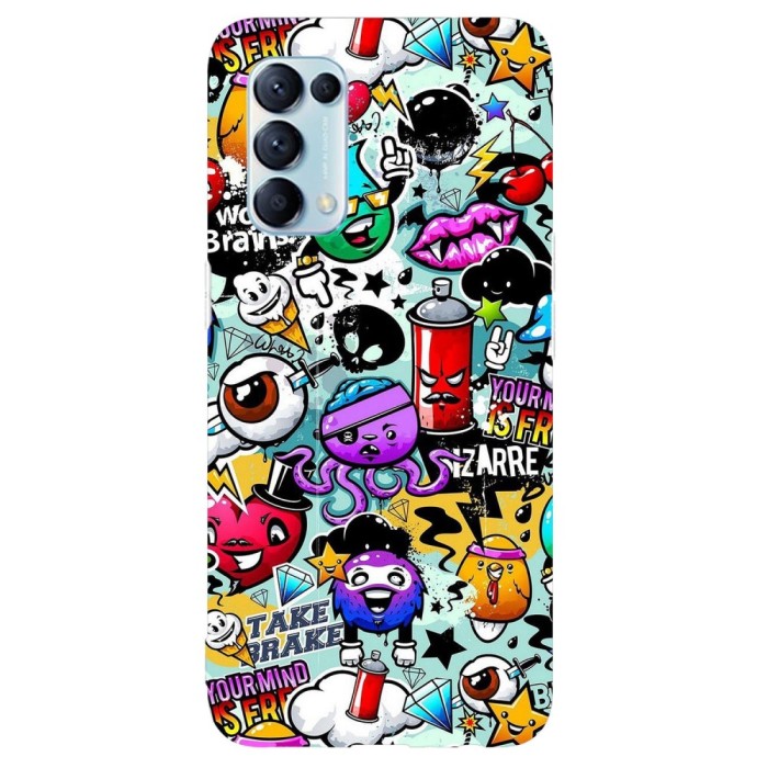 Husa compatibila cu Oppo A5 (2020) model Graffity, Silicon, TPU, Viceversa