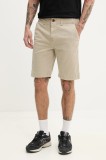 Superdry pantaloni scurți bărbați, culoarea bej, M7110397A-20O