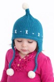 Caciulita turcoaz crosetata tip piticot (Marime Disponibila: 18-24 luni)