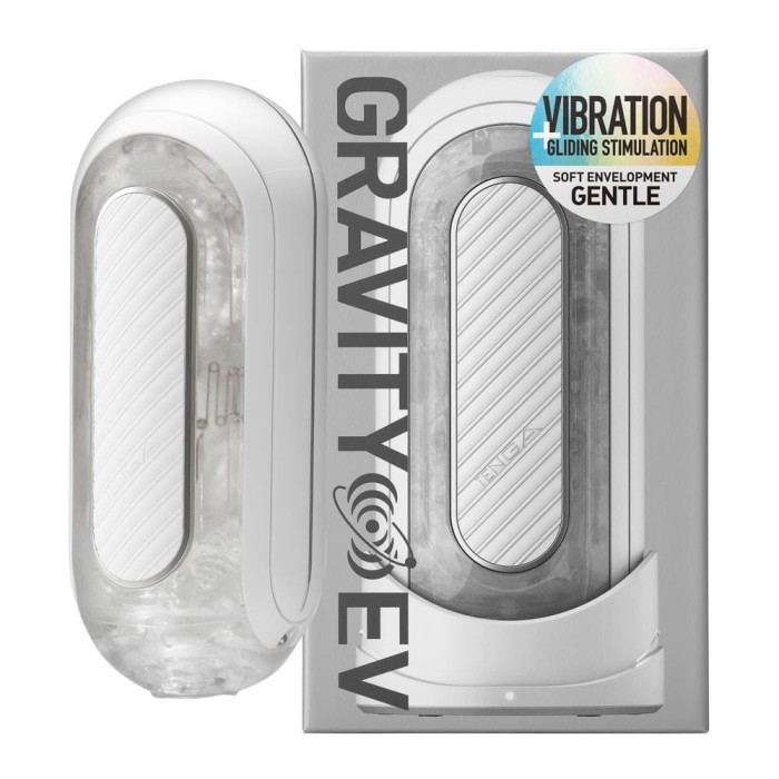 Masturbator Flip Zero Gravity EV (Electronic Vibration), Alb