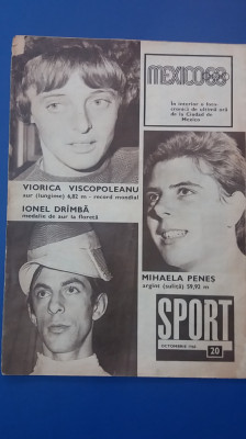 myh 112 - Revista SPORT - nr 20/octombrie 1968 foto