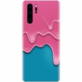 Husa silicon pentru Huawei P30 Pro, Pink Liquid Dripping