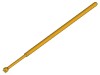 Ac de testare INGUN GKS-075, 3A, Aurit, PIn CuBe, Varf 1.2mm Dintat, Nemagnetic, Lungime 33.1mm, Abatere Arc 4.3mm