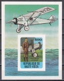 Volta Superioara 1978 - Istoria aviației, Colita NDT, RARA, MNH