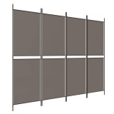 Cumpara ieftin Paravan de camera cu 4 panouri, antracit, 200 x 180 cm, textil