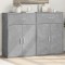 vidaXL Comode, 2 buc., gri beton, 60x30x84 cm, lemn compozit 3276598
