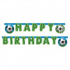 Ghirlanda banner Happy Birthday, model fotbal 200 cm
