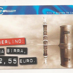 CT1-Cartela Telefonica -Telecom Italia -10000 Lire-5,16 Euro - Berlino:Una Birra