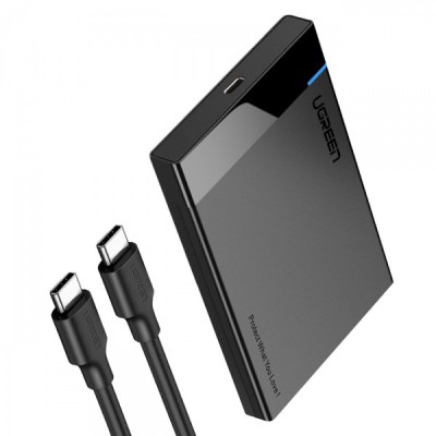Rack UGREEN US221 pentru HDD / SSD SATA 2.5inch, USB 3.0 / USB-C 3.1, Negru foto