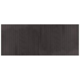 Cumpara ieftin Covor dreptunghiular, maro inchis, 80x200 cm, bambus