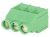 Regletă de conexiuni PCB 90&deg; 6,35mm 3 piste 4mm2