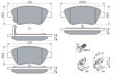 BOSCH 0 986 494 092 set placute frana,frana disc