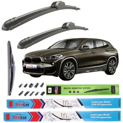 Ștergătoare Auto TeamCar&amp;reg; Compatibile BMW X2 F39 (2018+) &amp;ndash; Set Complet Față + Spate foto