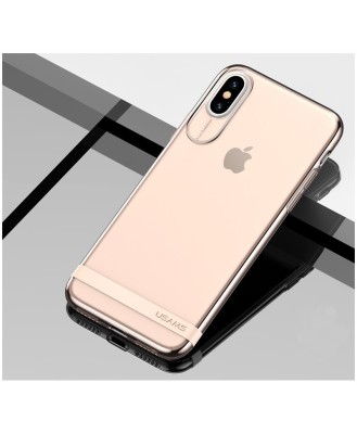 Husa Usams Primary Series Apple iPhone X Blush Gold foto