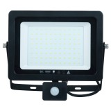 Proiector LED cu senzor de miscare Hoff 75W, lumina rece, IP65