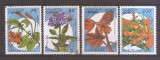 Congo 1993 - Flori sălbatice, 4 val., Stampilate