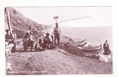 bnk cp Constanta - Pescari la marea neagra - circulata 1916 foto