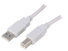 Cablu USB 2.0 A-B, 3m, gri