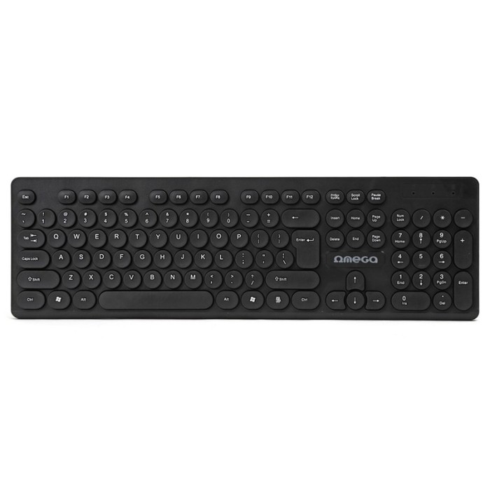 Tastatura Omega, USB, 200 mA, 104 taste, Negru