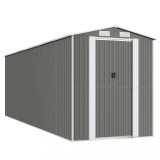 Cumpara ieftin Sopron de gradina, gri deschis, 192x606x223 cm, otel galvanizat