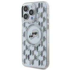 Husa pentru iPhone 16 Pro - Karl Lagerfeld IML MagSafe (KLHMP16LHMCKMHT) - Clear Monogram Karl&amp;Choupette Head