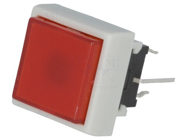 Comutator Tastatură DPDT 0,1A/30VDC LED Roșie