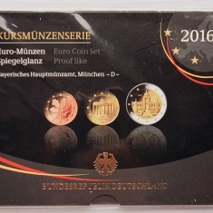 M01 Germania set monetarie 8 monede 2016 Munchen (D) UNC