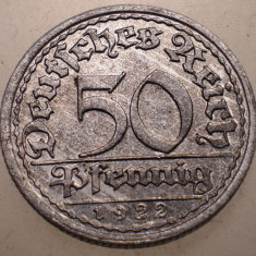 7.480 GERMANIA WEIMAR 50 PFENNIG 1922 F