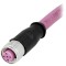 Conector M12 mamă cu cablu 0,5m