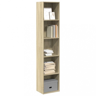 Gossi biblioteca, stejar sonoma, 40x30x189 cm, lemn prelucrat foto