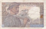 FRANTA 10 francs 14-1-1943 VF!!!