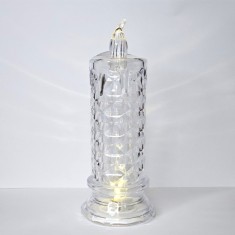 Lumanare decorativa, LED cristal, baterii incluse, 18 cm
