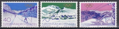 Liechtenstein 1979 - Jocurile Olimpice de iarnă - Lake Placid, MNH foto