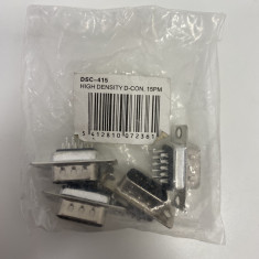 Conector D-Sub HD 15 pin; mufa tata pe cablu; drept; lipire 5A (549)