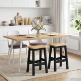 VidaXL Taburet Bar &Icirc;nalt EKAI 2 pcs Negru 40 x 29 x 63 cm 42037015