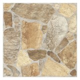 Gresie exterior / interior portelanata 9753 Pebble Beige, 33.3 x 33.3 cm, bej, mata, aspect piatra