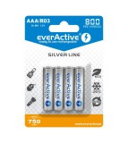 R03 AAA 800mAh Rechargeables everActive Silver Line-Conținutul pachetului 1x Blister