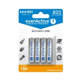 R03 AAA 800mAh Rechargeables everActive Silver Line-Conținutul pachetului 1x Blister