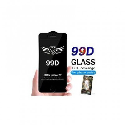 Folie Protectie ecran antisoc , Full Glue , Samsung A805 / A905 Galaxy A80 / A90, Tempered Glass 99D , Full Face , Neagra Bulk foto