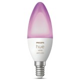 Bec inteligent LED RGB Philips Hue lumanare B39 E14 4 W 500 lm lumina calda / neutra / rece / multicolora, Wi-Fi, dimabil