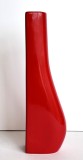 Vaza asimetrica din ceramica rosie, inaltime 25 cm