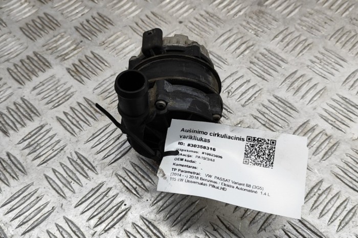 Pompa de apa auxiliara VW PASSAT Variant B8 3G5 2018 OEM: 04L965567,0392024003 | 30358316
