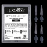 Tipsuri Reutilizabile REVOMAX PRO TIPS LUXORISE Mix French - Full Forms, 96 Tips &amp;amp; 48 French Sticker